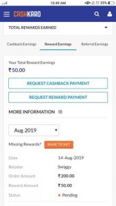 Swiggy Coupons: Flat 50% Off Code + Flat Rs 80 Cashback (Rs 30 Amazon Pay Back + Rs 50 Cashback from CashKaro on 1st order of the Month) 2