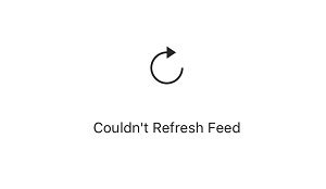 couldnt refresh feed in instagram