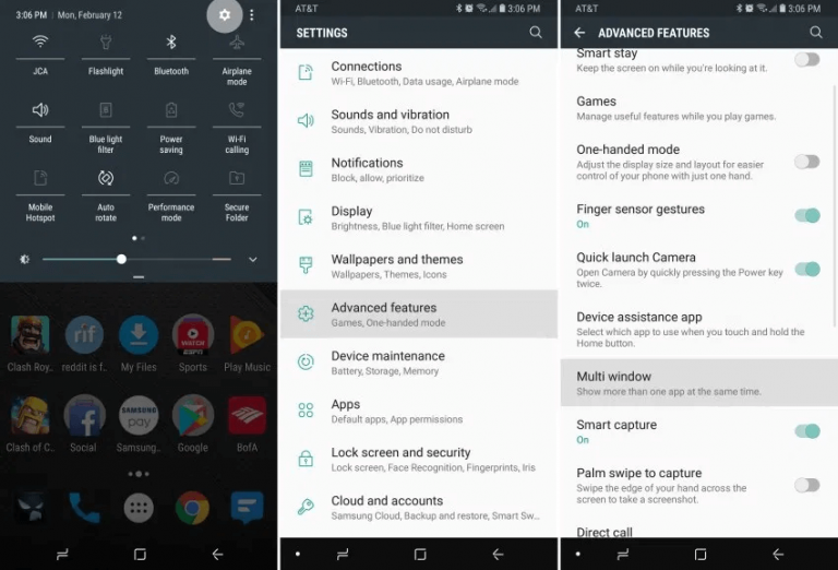 galaxy s9 multi window