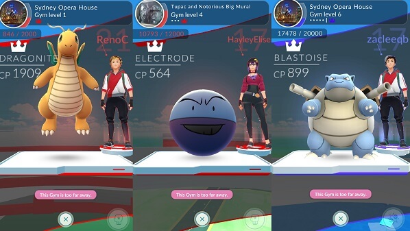 gym pokemon go