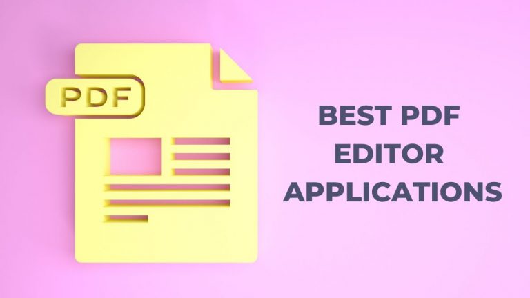 BEST PDF EDITOR APPLICATIONS