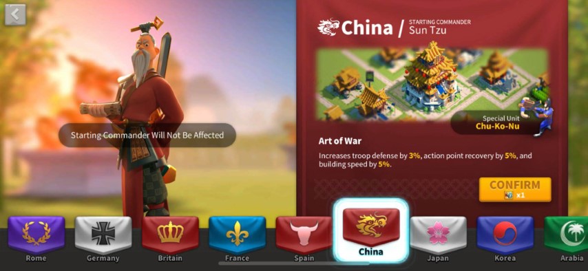 Best Civilizations/Nations of Rise of Kingdoms 2 China civilization
