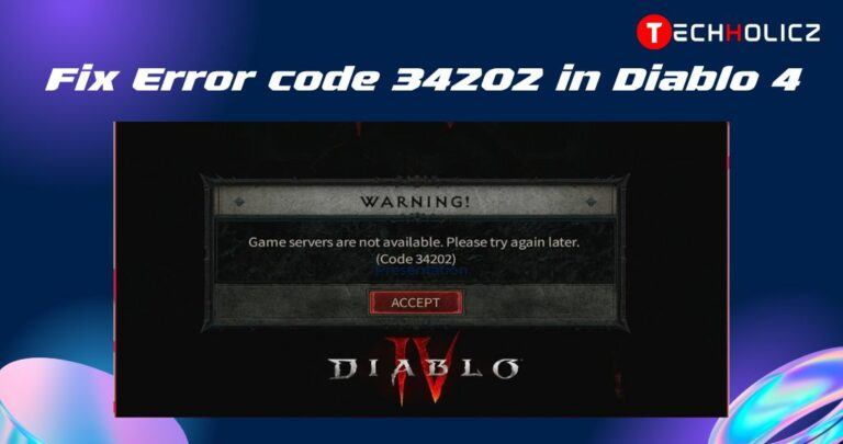 Fix Error code 34202 in Diablo 4